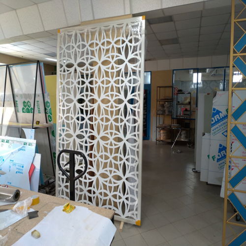 طرح برش لیزری تزئینی گریل mdf - laser cut decorative grill mdf 22 ve - برای دستگاه CNC چوب و لیزر (سی ان سی)