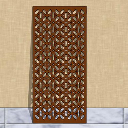 طرح دیواری برش شده تزئینی گریل با لیزر پوشش - laser cut decorative grill pattern wall panel ve - برای دستگاه CNC چوب و لیزر (سی ان سی)