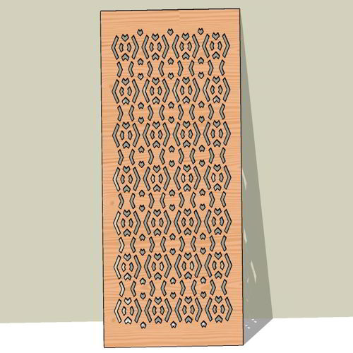 طرح برش لیزری تزئینی گریل یکپارچه پنل حریم خصوصی ایده - laser cut decorative grill seamless privacy panel ideas ve - برای دستگاه CNC چوب و لیزر (سی ان سی)
