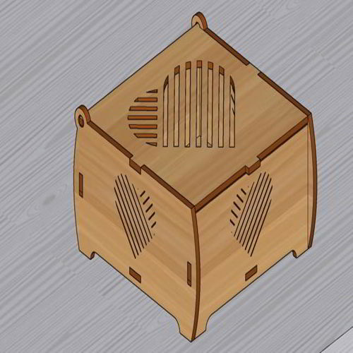 طرح جعبه جواهرات تزئینی برش لیزری تزئینات جعبه هدیه چوبی - laser cut decorative jewelry box ornaments wooden gift box - برای دستگاه CNC چوب و لیزر (سی ان سی)