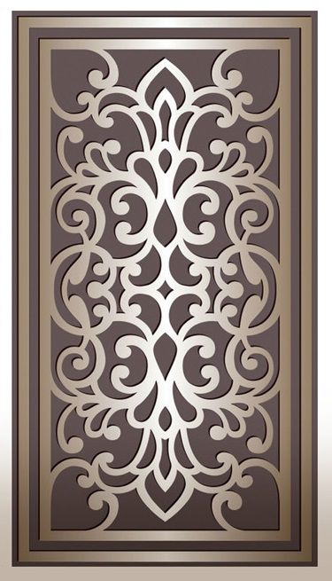طرح طراحی پانل تزئینی برش لیزری - laser cut decorative panel design - برای دستگاه CNC چوب و لیزر (سی ان سی)