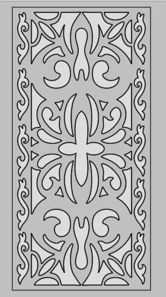 طرح برش لیزری تزئینی الگوی پانل صفحه هنری - laser cut decorative pattern panel screen art - برای دستگاه CNC چوب و لیزر (سی ان سی)