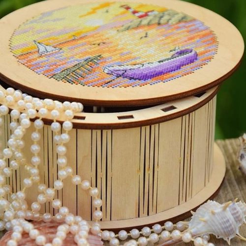 طرح سبد چوبی گرد تزئینی برش لیزری با درب درب - laser cut decorative round wooden basket with lid ve - برای دستگاه CNC چوب و لیزر (سی ان سی)