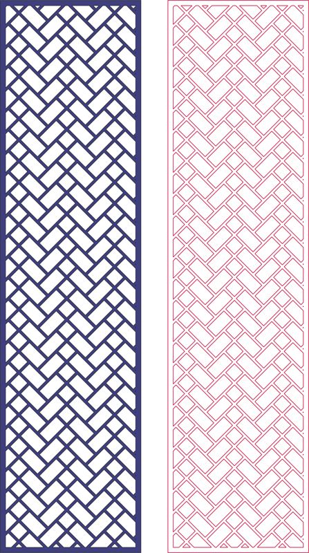 طرح برش لیزری تزئینی صفحه الگوی هندسی - laser cut decorative screen geometric pattern - برای دستگاه CNC چوب و لیزر (سی ان سی)