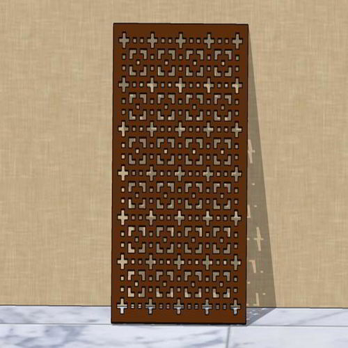 طرح برش لیزری تزئینی یکپارچه گریل طراحی - laser cut decorative seamless grill design ve - برای دستگاه CNC چوب و لیزر (سی ان سی)