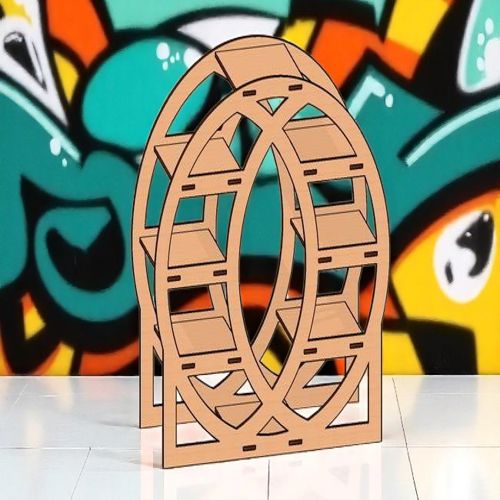 طرح قفسه تزئینی برش لیزری قفسه نمایشگر قفسه - laser cut decorative shelf display rack ve - برای دستگاه CNC چوب و لیزر (سی ان سی)