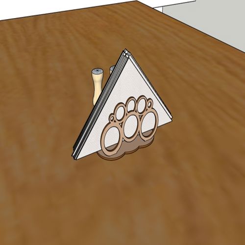 طرح جا دستی تزئینی برش لیزری جای دستمال - laser cut decorative tabletop napkin holder - برای دستگاه CNC چوب و لیزر (سی ان سی)