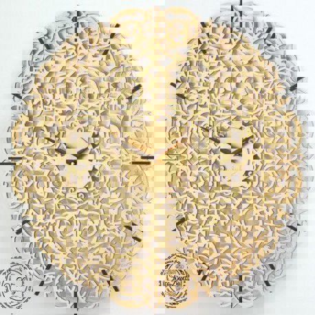 طرح قالب ساعت دیواری تزئینی برش لیزری - laser cut decorative wall clock template ve - برای دستگاه CNC چوب و لیزر (سی ان سی)