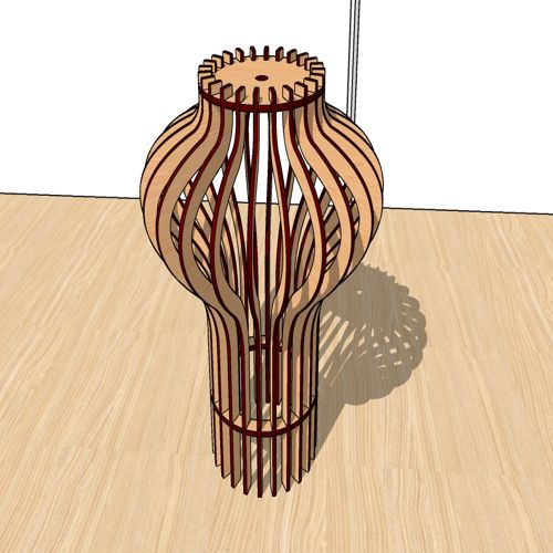 طرح لامپ آویز چوبی تزئینی برش لیزری - laser cut decorative wooden hanging lamp ve - برای دستگاه CNC چوب و لیزر (سی ان سی)