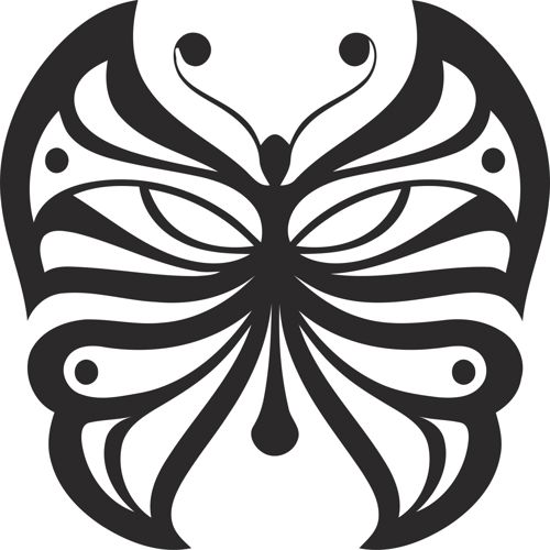 طرح برش لیزری دکور پروانه - laser cut decor butterfly - برای دستگاه CNC چوب و لیزر (سی ان سی)