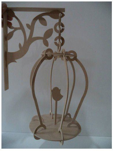 طرح برش لیزری دکور قفس - laser cut decor cage - برای دستگاه CNC چوب و لیزر (سی ان سی)