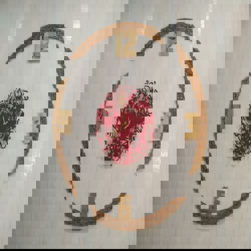 طرح برش لیزری تزئینی ساعت - laser cut decor clock ve - برای دستگاه CNC چوب و لیزر (سی ان سی)