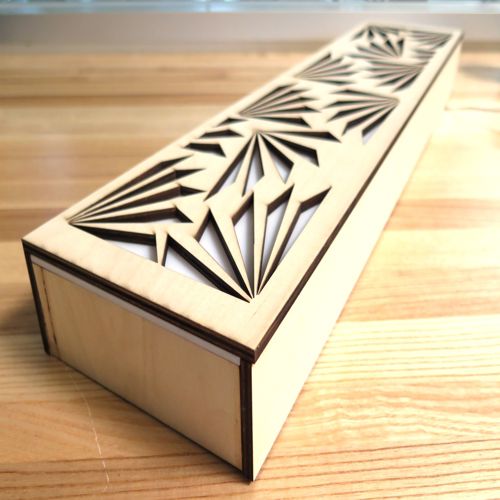 طرح میز دکوراسیون برش لیزری تخته چندلایه اکریلیک - laser cut decor desk light plywood acrylic ve - برای دستگاه CNC چوب و لیزر (سی ان سی)