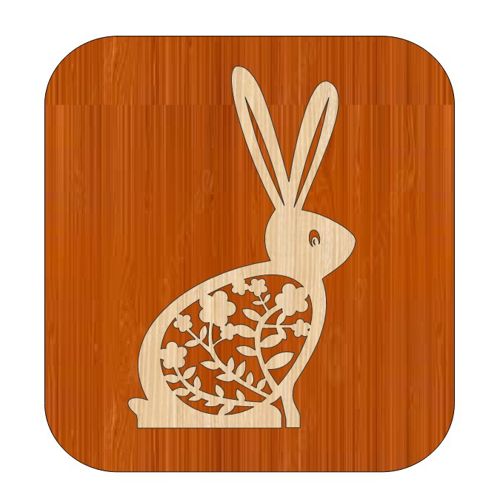 طرح دکور برش لیزری خرگوش عید عید مبارک - laser cut decor easter bunny rabbit plan ve - برای دستگاه CNC چوب و لیزر (سی ان سی)