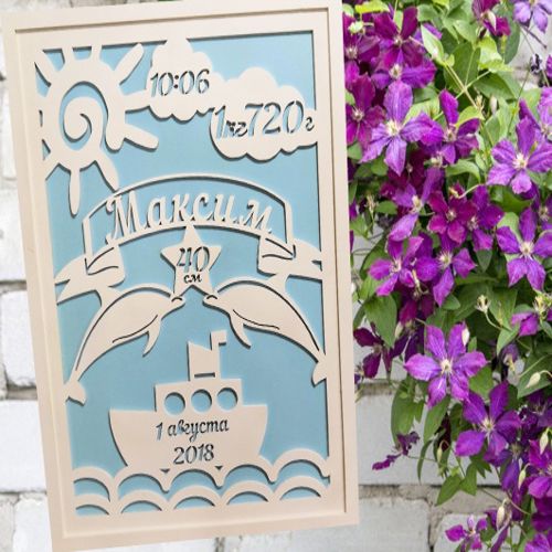 طرح قاب دکوری برش لیزری سه بعدی پازل - laser cut decor frame 3d puzzle ve - برای دستگاه CNC چوب و لیزر (سی ان سی)