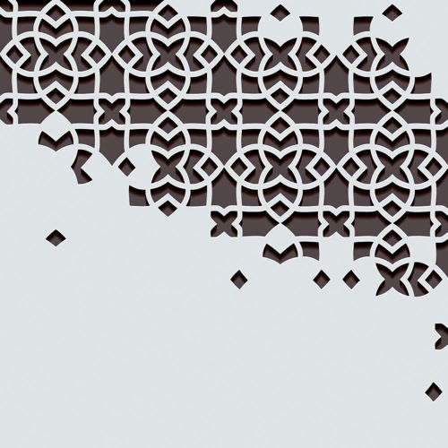 طرح برش لیزری دکوراسیون صفحه پنل طراحی الگو الگو - laser cut decor screen panel design pattern - برای دستگاه CNC چوب و لیزر (سی ان سی)