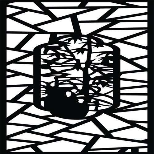 طرح برش لیزری دکور یکپارچه گلدار گلدار شبکه استنسیل پانل - laser cut decor seamless floral floral lattice stencil panel - برای دستگاه CNC چوب و لیزر (سی ان سی)