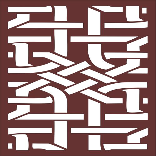 طرح برش لیزری دکور درز گل شبکه گل - laser cut decor seamless floral lattice - برای دستگاه CNC چوب و لیزر (سی ان سی)