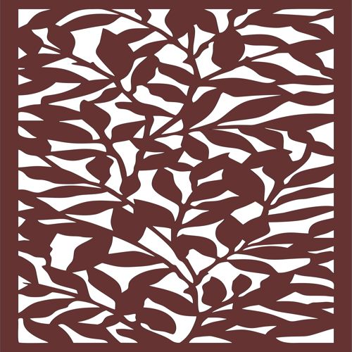 طرح برش لیزری دکور درز گل شبکه پانل پارچه - laser cut decor seamless floral lattice panel - برای دستگاه CNC چوب و لیزر (سی ان سی)