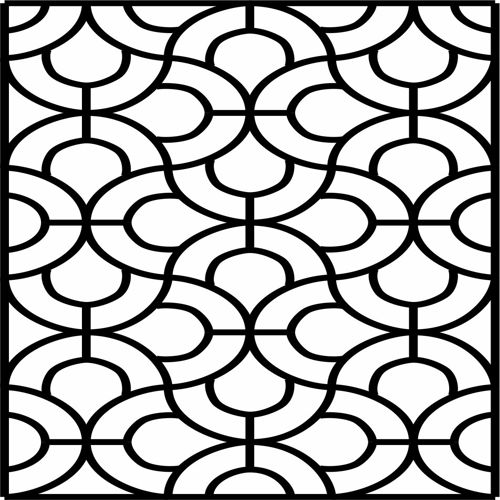 طرح برش لیزری دکور درز جداکننده گل شبکه طرح - laser cut decor seamless separator floral lattice design - برای دستگاه CNC چوب و لیزر (سی ان سی)