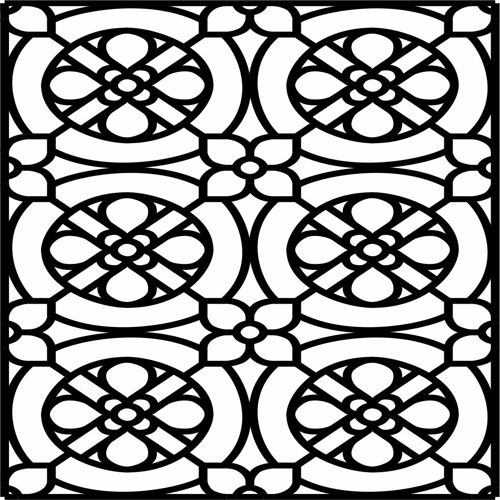 طرح برش لیزری دکور درز جداکننده گل شبکه - laser cut decor seamless separator floral lattice - برای دستگاه CNC چوب و لیزر (سی ان سی)