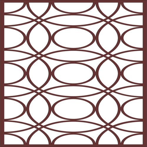 طرح برش لیزری دکور درز جداکننده شبکه مشبک - laser cut decor seamless separator lattice - برای دستگاه CNC چوب و لیزر (سی ان سی)