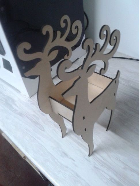 طرح laser-cut-deer-box-4mm-ve
