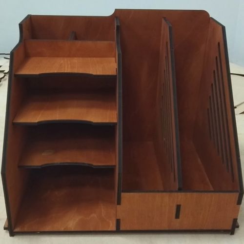 طرح میز سازمان دهانه برش لیزری لوازم اداری فضای نگهداری - laser cut desktop organizer office supplies storage ve - برای دستگاه CNC چوب و لیزر (سی ان سی)