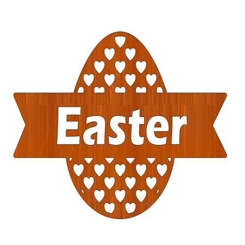 طرح برش لیزری برجسته خرگوش چوبی دیواری هنری - laser cut distinguished bunny wooden wall art ve - برای دستگاه CNC چوب و لیزر (سی ان سی)