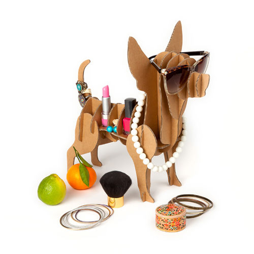 طرح برش لیزری سگ جواهرات جا آرایش بالای جواهرات سازماندهنده - laser cut dog jewelry holder dresser top jewelry organizer ve - برای دستگاه CNC چوب و لیزر (سی ان سی)