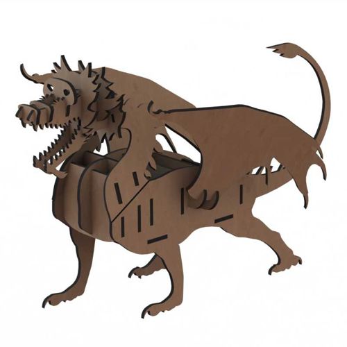 طرح نگهدارنده کنترل اژدها برش لیزری لوازم اداری سازماندهنده - laser cut dragon remote control holder office supplies organizer ve - برای دستگاه CNC چوب و لیزر (سی ان سی)