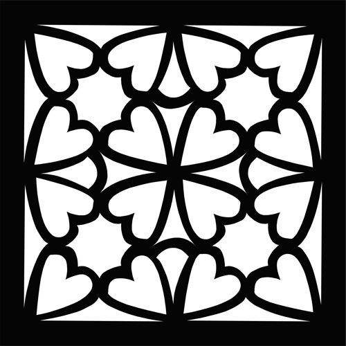 طرح برش لیزری اتاق گل شبکه استنسیل گل پانل گلدار - laser cut drawing room floral lattice stencil floral seamless panel - برای دستگاه CNC چوب و لیزر (سی ان سی)