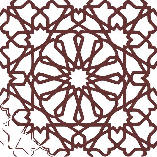 طرح برش لیزری اتاق نقاشی جلی جداکننده درز - laser cut drawing room jali separator seamless - برای دستگاه CNC چوب و لیزر (سی ان سی)