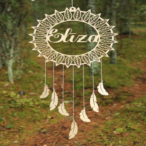 طرح برش لیزری رویا گیر - laser cut dream catcher ve - برای دستگاه CNC چوب و لیزر (سی ان سی)