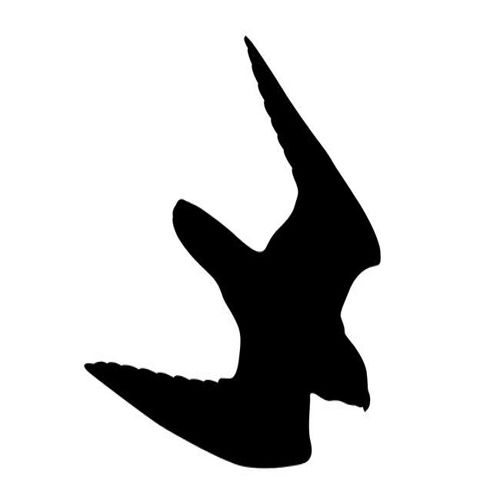 طرح برش لیزری عقاب پرنده سیلوئت برچسب وینیل برچسب - laser cut eagle bird silhouette decal vinyl sticker - برای دستگاه CNC چوب و لیزر (سی ان سی)