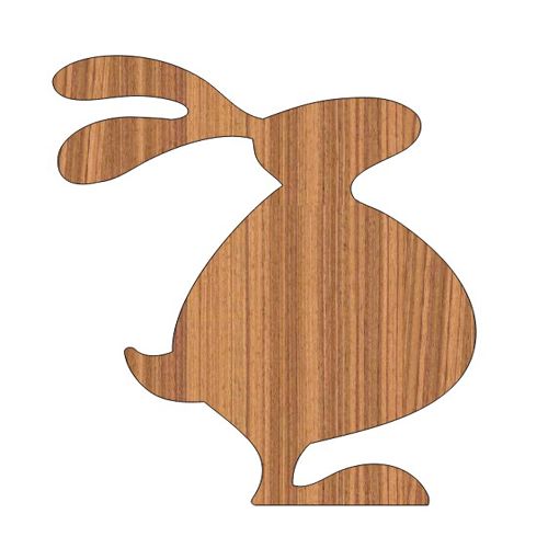 طرح نقاشی خرگوش خرگوش برش با لیزر طرح - laser cut easter bunny rabbit unfinished plan ve - برای دستگاه CNC چوب و لیزر (سی ان سی)