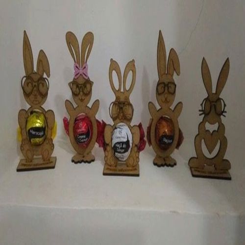 طرح برش لیزری تخم‌مرغ عید پاک سینی نگهدارنده پایه خرگوش - laser cut easter egg tray holder stand rabbit ve - برای دستگاه CNC چوب و لیزر (سی ان سی)