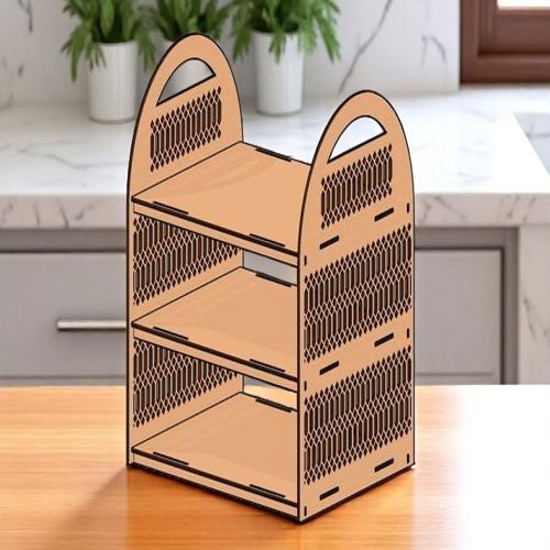 طرح برش لیزری ظریف نمایشگر پایه قفسه - laser cut elegant display stand shelf ve - برای دستگاه CNC چوب و لیزر (سی ان سی)