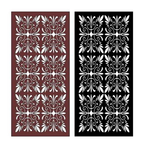 طرح برش لیزری ظریف گریل الگو - laser cut elegant grill pattern ve - برای دستگاه CNC چوب و لیزر (سی ان سی)