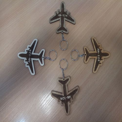 طرح برش لیزری حکاکی جاکلیدی هواپیما لیزر - laser cut engraved airplane keychain - برای دستگاه CNC چوب و لیزر (سی ان سی)