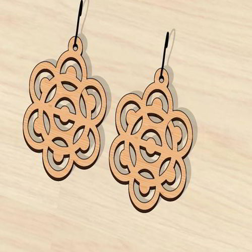 طرح گوشواره‌های فانتزی برش لیزری - laser cut fancy earrings ve - برای دستگاه CNC چوب و لیزر (سی ان سی)