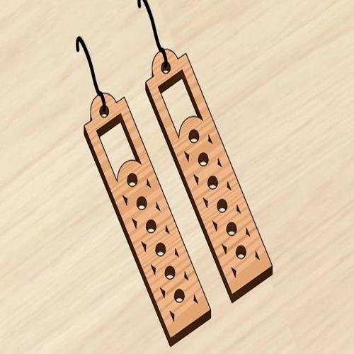 طرح گوشواره جواهرات فانتزی برش لیزری - laser cut fancy jewelry earrings ve - برای دستگاه CNC چوب و لیزر (سی ان سی)