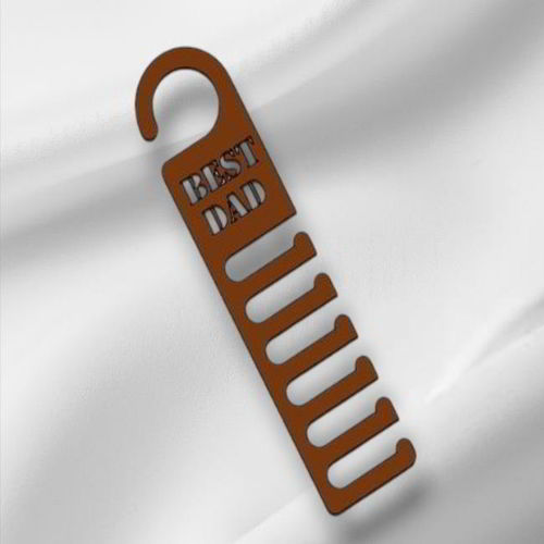 طرح آویز کراوات روز پدر با برش لیزری ( هزینه ارسال) - laser cut fathers day tie hanger - برای دستگاه CNC چوب و لیزر (سی ان سی)