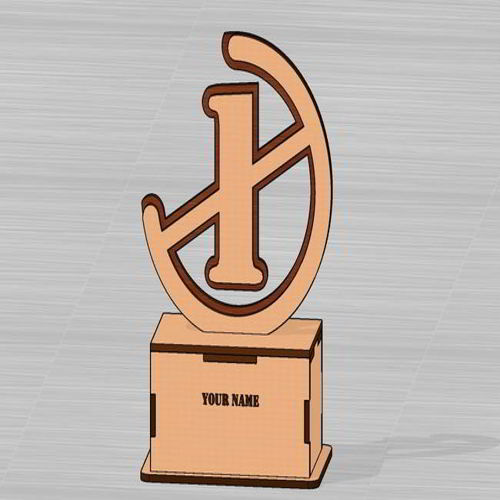 طرح برش لیزری اولین مقام جایزه جایزه - laser cut first position trophy award ve - برای دستگاه CNC چوب و لیزر (سی ان سی)