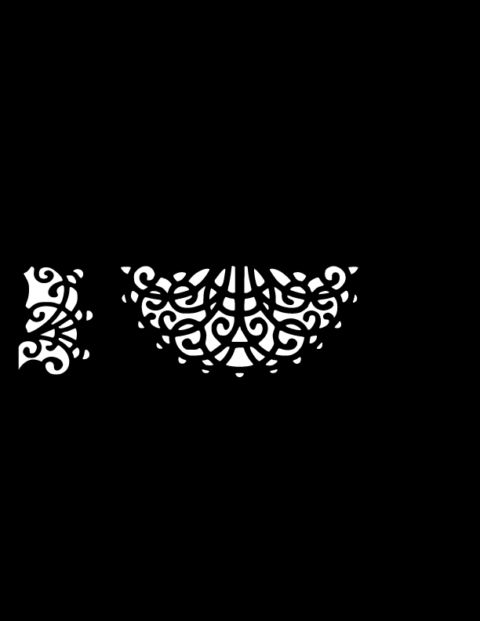 طرح حاشیه گل برش لیزری - laser cut floral border design 5 - برای دستگاه CNC چوب و لیزر (سی ان سی)