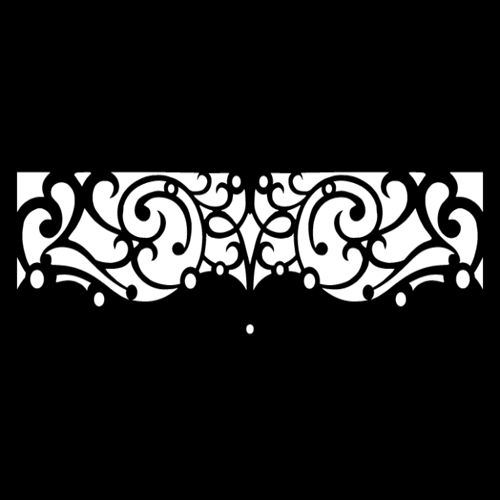 طرح حاشیه گل برش لیزری - laser cut floral border design 39 - برای دستگاه CNC چوب و لیزر (سی ان سی)