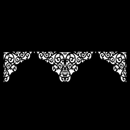 طرح حاشیه گل برش لیزری 40 - laser cut floral border design 40 - برای دستگاه CNC چوب و لیزر (سی ان سی)