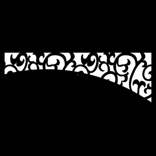 طرح حاشیه گل برش لیزری - laser cut floral border design 41 - برای دستگاه CNC چوب و لیزر (سی ان سی)