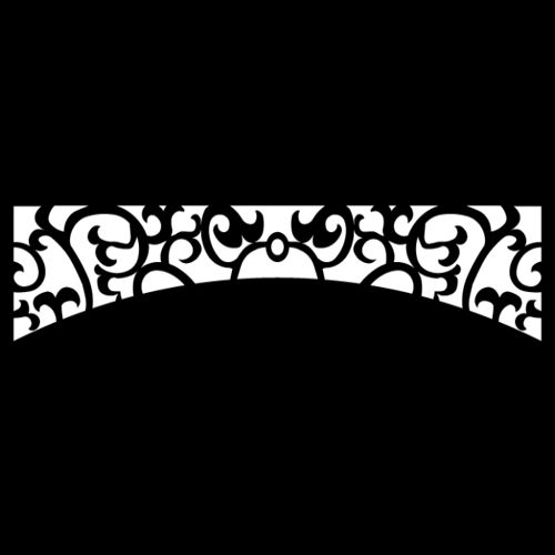 طرح حاشیه گل برش لیزری - laser cut floral border design 42 - برای دستگاه CNC چوب و لیزر (سی ان سی)