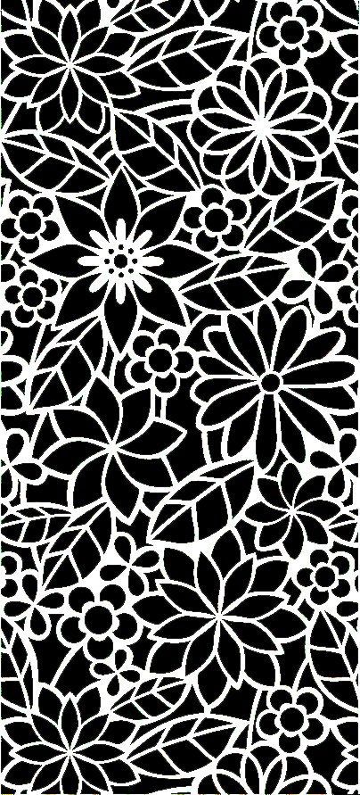 طرح برش لیزری گل پانل الگو - laser cut floral panel pattern - برای دستگاه CNC چوب و لیزر (سی ان سی)